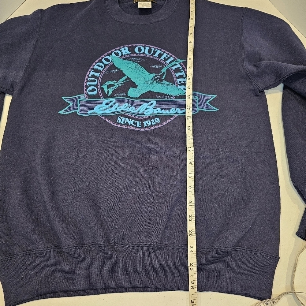 Eddie Bauer Outdoors Canadian Goose Sweatshirt Men's Size Medium Vintage 90's - Picture 3 of 9